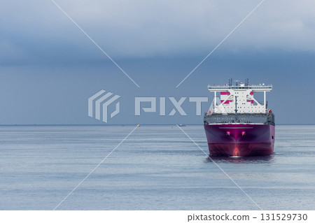 Container ship cargo shipping business logistic import and export freight transportation by container ship in open sea, Container loading cargo freight ship boat. 131529730