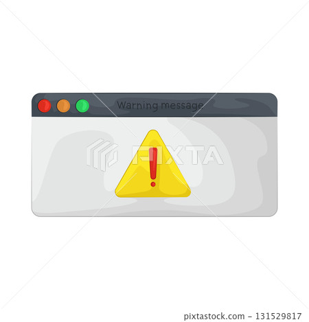 Illustration of web error Illustration of web error 131529817
