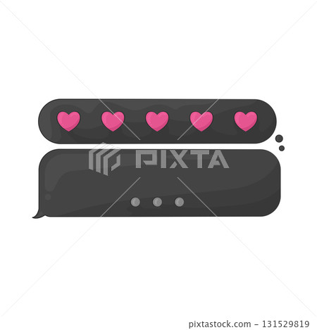 Illustration of love chat 131529819