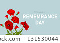 Horizontal banner for Remembrance Day. 131530044