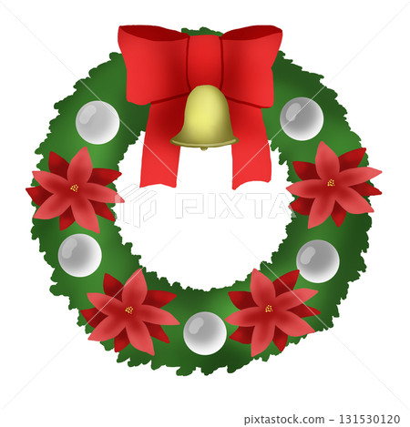 poinsettia christmas wreath 131530120