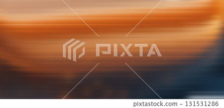 Orange Blue Abstract Background Horizontal Gradient Motion Blur Texture Vivid Artistic Design 131531286