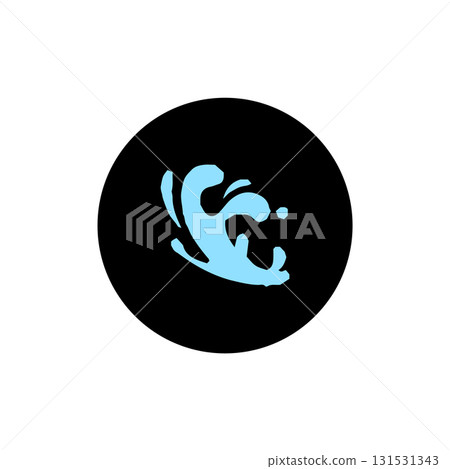 WATER ICON VECTORS ILLUSTRATION, SIMPLE DESIGN 131531343