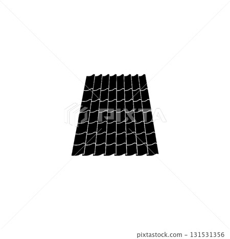 black tile icon on white background 131531356