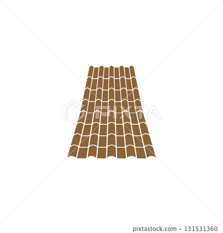 simple brown design roof tiles 131531360