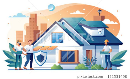 Protect your home and family with a durable and reliable roof installed by our expert roofing contractor.  Quality you can trust. 131531498