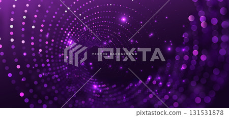 Technology futuristic dot purple glowing background. Technology futuristic dot purple glowing background. 131531878