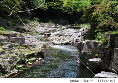 Scenery of Okutsu Valley in early summer 131532401