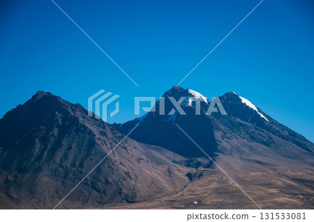 Snow capped mountain landscape in tibet, China 131533081