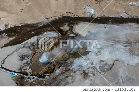 The geothermal springs in Tibet, China 131533102