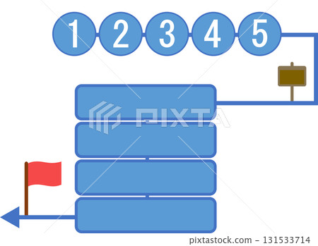 實現目標的路線圖插圖 實現目標的路線圖插圖 131533714