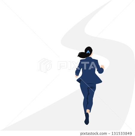 Illustration of a roadmap to achieving your goals 131533849