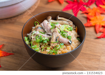 秋刀魚飯、秋刀魚、日本料理 131534023