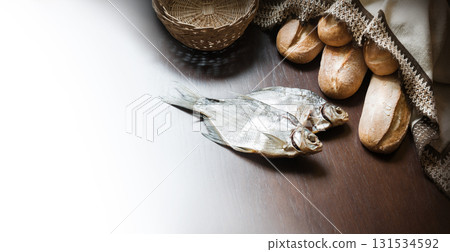 Two fish and five breads Two fish and five breads 131534592