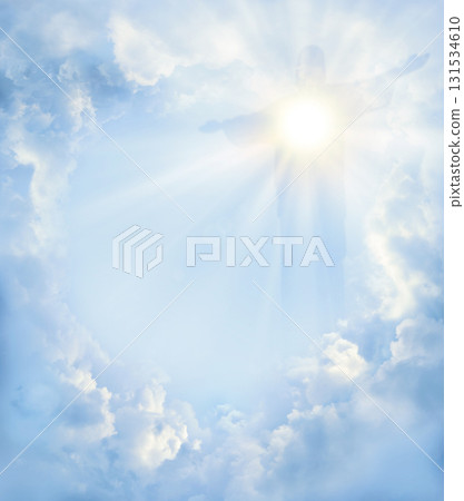 Bright light from cloudy sky Bright light from cloudy sky 131534610
