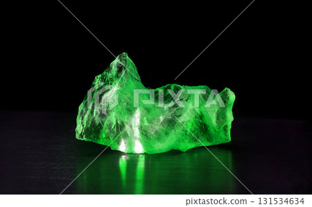 Precious mineral. Piece of Rock crystal Precious mineral. Piece of Rock crystal 131534634