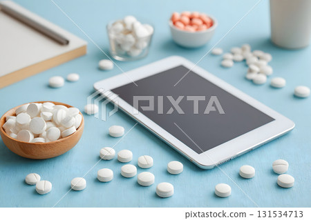 Telemedicine and Online Pharmacy Concept with Digital Tablet 131534713