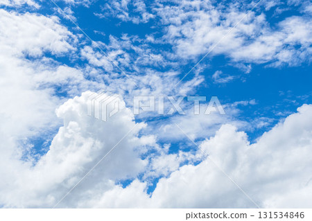 Summer sky: Clear blue sky and clouds 293 131534846