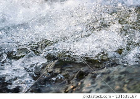 Early summer waterside: Foaming river current 03 Early summer waterside: Foaming river current 03 131535167