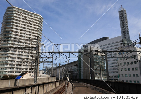 A Hokuriku Shinkansen train heading towards Omiya Station 131535419