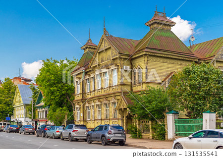 A wooden house in the traditional Russian style, Kostroma, The Golden Ring of Russia 131535541