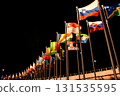 Illuminated flags of the world 131535595