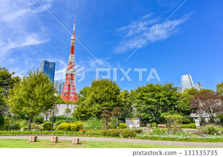 View from Shiba Park in Tokyo 131535735