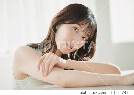 Beauty image: Portrait of a young woman 131537431