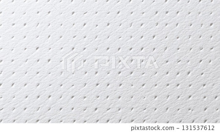 Subtle dotted pattern on white paper, minimalistic textured backdrop. 131537612