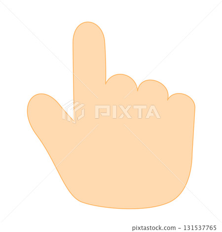 Pointer-style pointing hand illustration Pointer-style pointing hand illustration 131537765