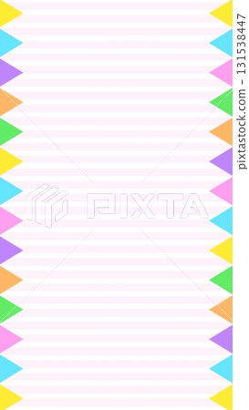 Cute and pop garland frame background 131538447