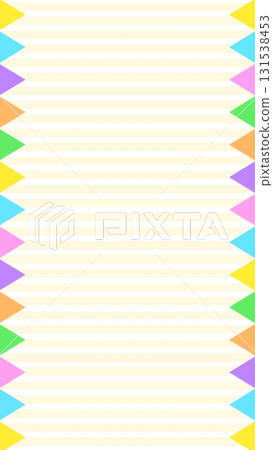 Cute and pop garland frame background Cute and pop garland frame background 131538453
