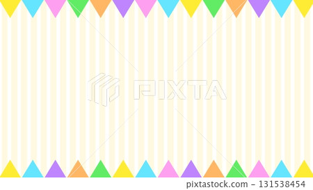 Cute and pop garland frame background 131538454