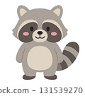 一隻灰浣熊的插圖 131539270