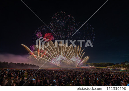 Hokkaido Artistic Fireworks Festival, Moere Numa, Sapporo, Fireworks, Summer 131539698