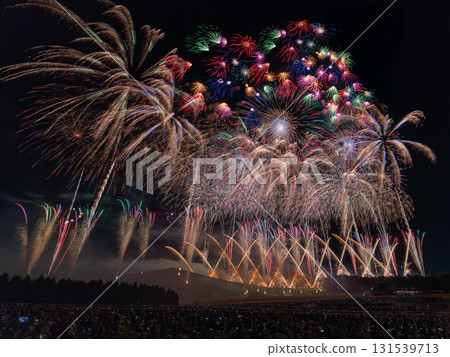 Hokkaido Artistic Fireworks Festival, Moere Numa, Sapporo, Fireworks, Summer 131539713