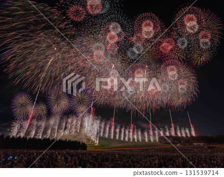 Hokkaido Artistic Fireworks Festival, Moere Numa, Sapporo, Fireworks, Summer 131539714