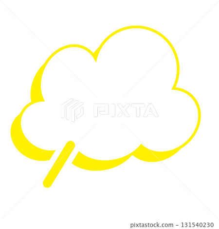 Simple speech bubble illustration - Fluffy Simple speech bubble illustration - Fluffy 131540230
