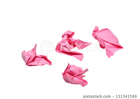 Crumpled scraps of paper. Crumpled scraps of paper. 131541599