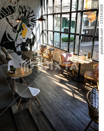 Sunshine in a stylish cafe Sunshine in a stylish cafe 131541608