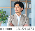 Portrait of a trustworthy middle-aged man in business casual attire (office) 131541873