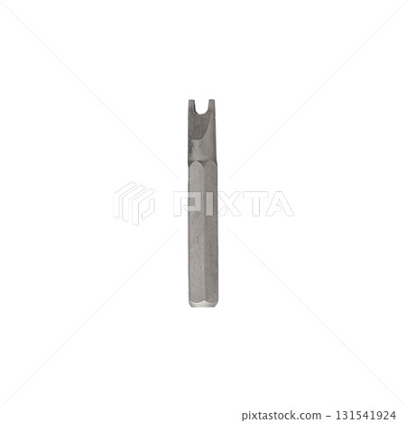 Iron bit for screwdriver and drill on Isolated on a white background Iron bit for screwdriver and drill on Isolated on a white background 131541924