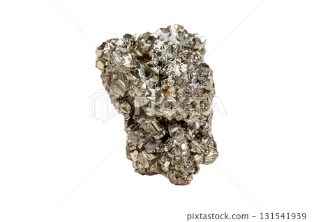 Radiant Pyrite Gemstone with Octahedral Cut 131541939