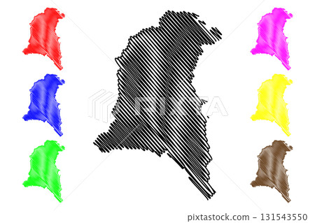 Sud-Ouest Region (Regions of Burkina Faso, Burkina Faso) map vector illustration, scribble sketch Sud Ouest map Sud-Ouest Region (Regions of Burkina Faso, Burkina Faso) map vector illustration, scribble sketch Sud Ouest map 131543550