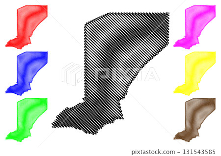 Diffa Region (Regions of Niger, Republic of the Niger) map vector illustration, scribble sketch Diffa map Diffa Region (Regions of Niger, Republic of the Niger) map vector illustration, scribble sketch Diffa map 131543585