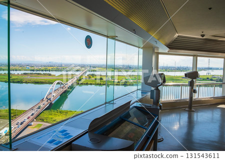 [Kiso Sansen Park Center] View from the observation tower (Kaizu City, Gifu Prefecture) 131543611