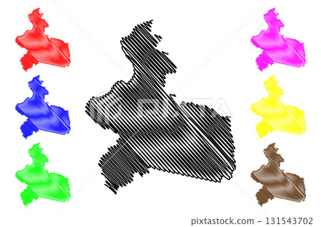 Centre-Est Region (Regions of Burkina Faso, Burkina Faso) map vector illustration, scribble sketch Centre Est map Centre-Est Region (Regions of Burkina Faso, Burkina Faso) map vector illustration, scribble sketch Centre Est map 131543702