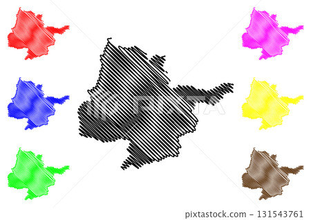 Herat Province (Islamic Republic of Afghanistan, Provinces of Afghanistan) map vector illustration, scribble sketch Herat map Herat Province (Islamic Republic of Afghanistan, Provinces of Afghanistan) map vector illustration, scribble sketch Herat map 131543761