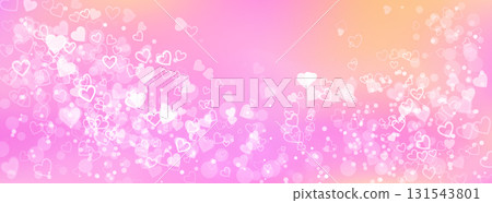 A luminous pink background with heart flares that radiate intense light, sparkles, and a powerful glow. Ideal for attention-grabbing Valentine s Day designs, energetic romance projects, or adding a 131543801