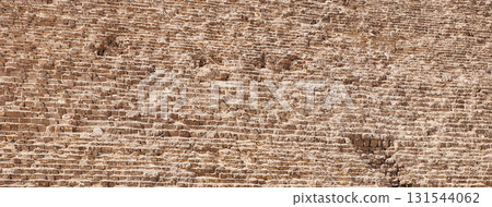 Detail of the Great Pyramid of Giza, Egypt 131544062